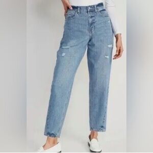 Old Navy Loose Taper Extra High Rise Darla Jean Size 20 Distressed